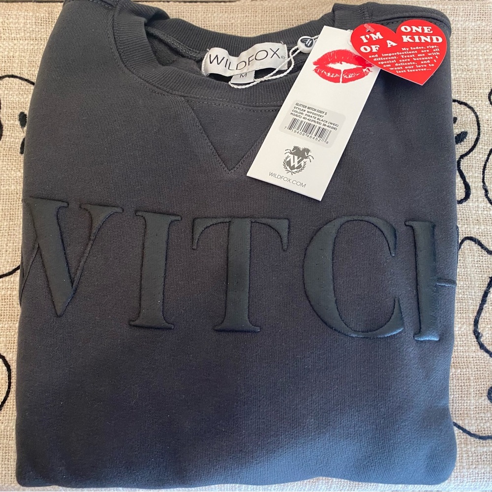 Wildfox NWT Glitter Witch Cody Sweatshirt